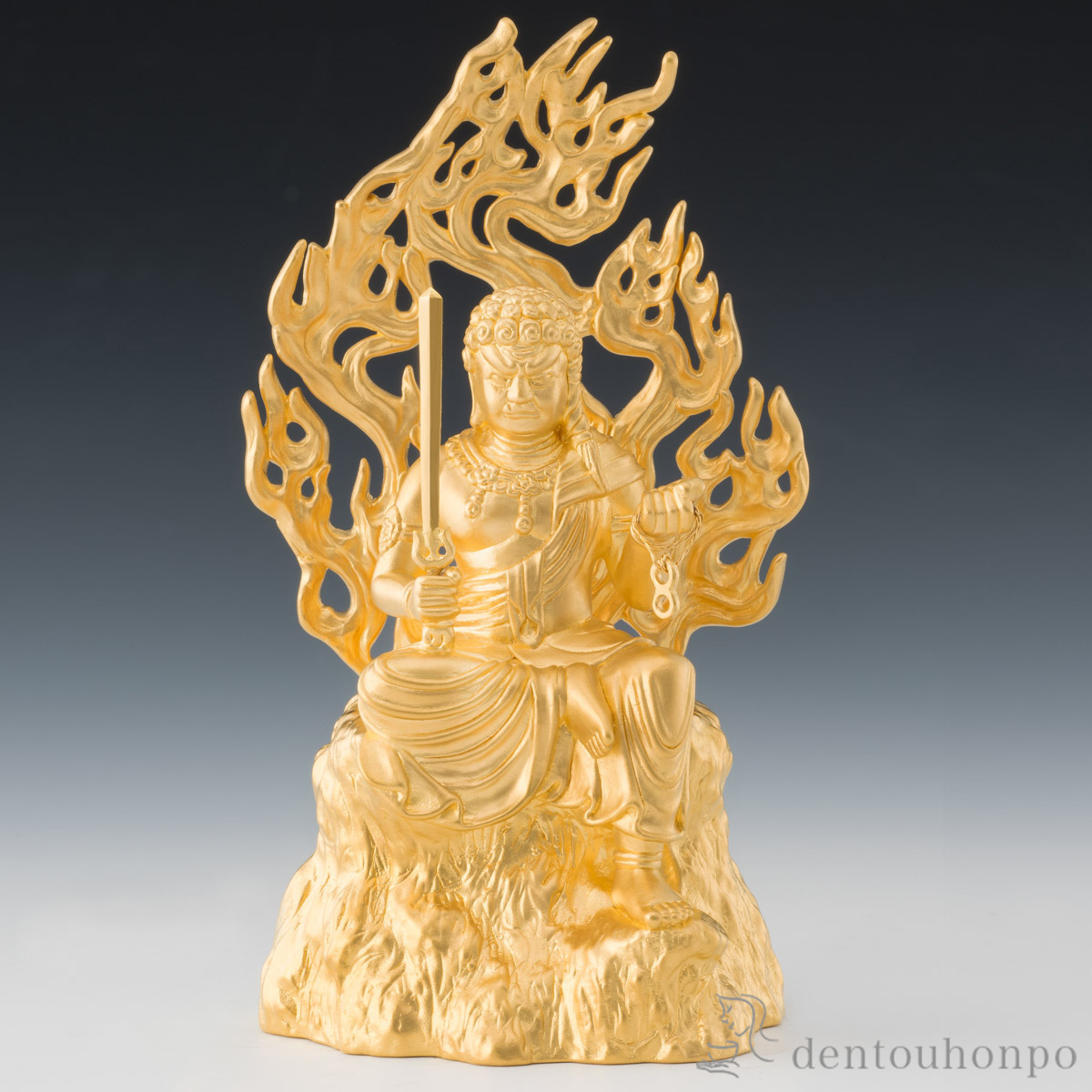 純金 不動明王 75g ( 木札名入れ有料 仏壇 寺院 仏様 日本 仏具 東京