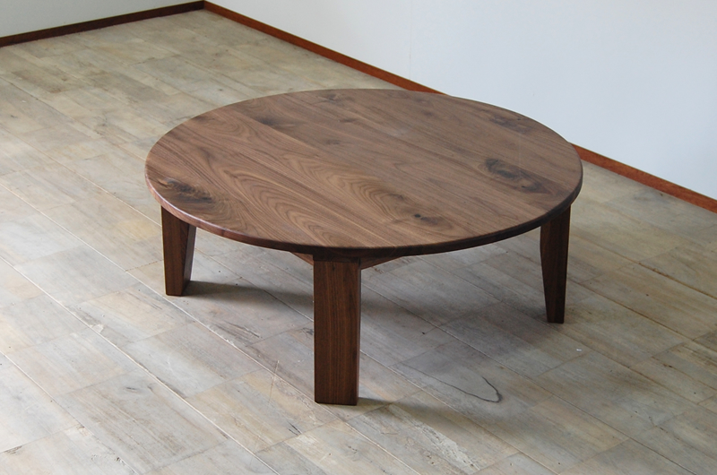 テーブル 折りたたみ おしゃれ ちゃぶ台 丸 丸テーブル 北欧 木製 無垢