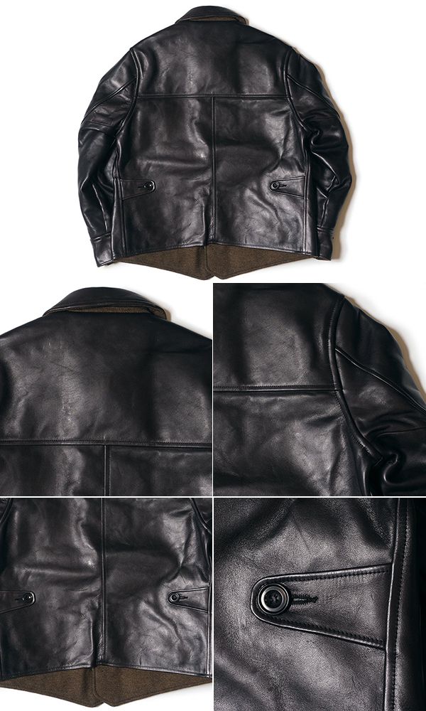 WAREHOUSE（ウエアハウス） ホースハイド ショート丈 レザーカーコート