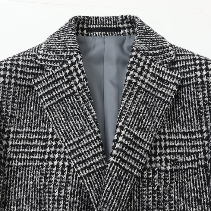 チェスターツィードグレンチェックコート【Made in Japan