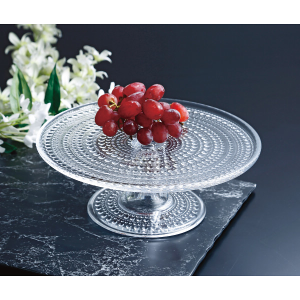 イッタラ カステヘルミ ケーキスタンド24cm クリアクリア