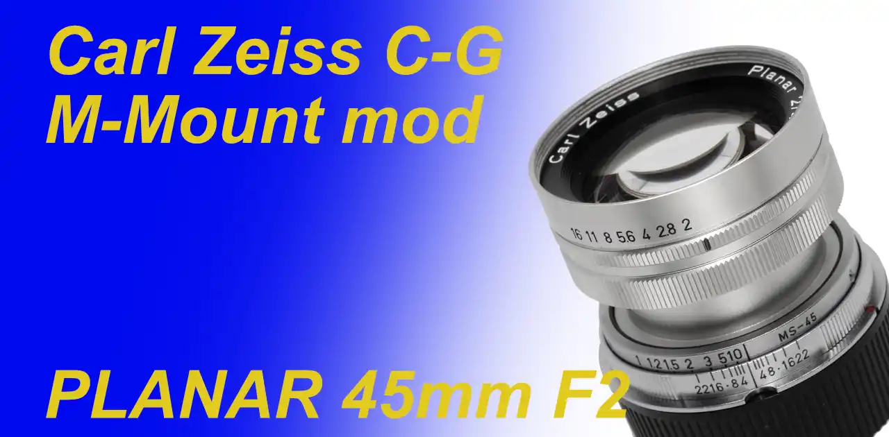 M改造 CONTAX G Planar T* 45mm – Shige's hobby