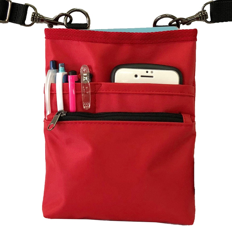 優美社 多機能2WAYウエストポーチ 1696-02 赤 1個（ご注文単位1個