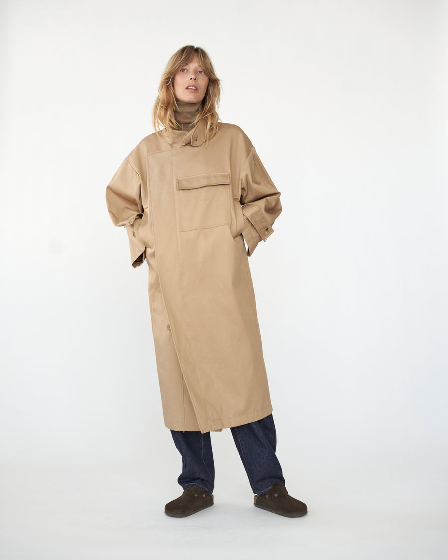 AF Agger - Water Resistant Coat - Beige – Shine