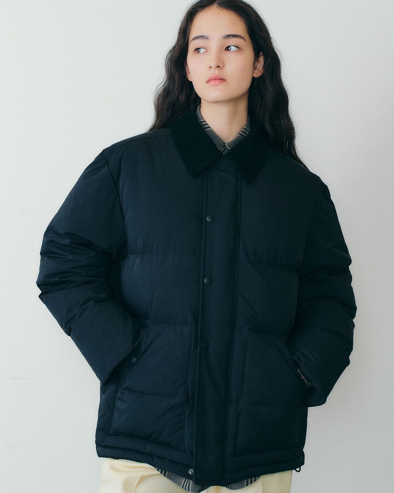 SUEDE COLLAR DOWN JACKET – Shinzone