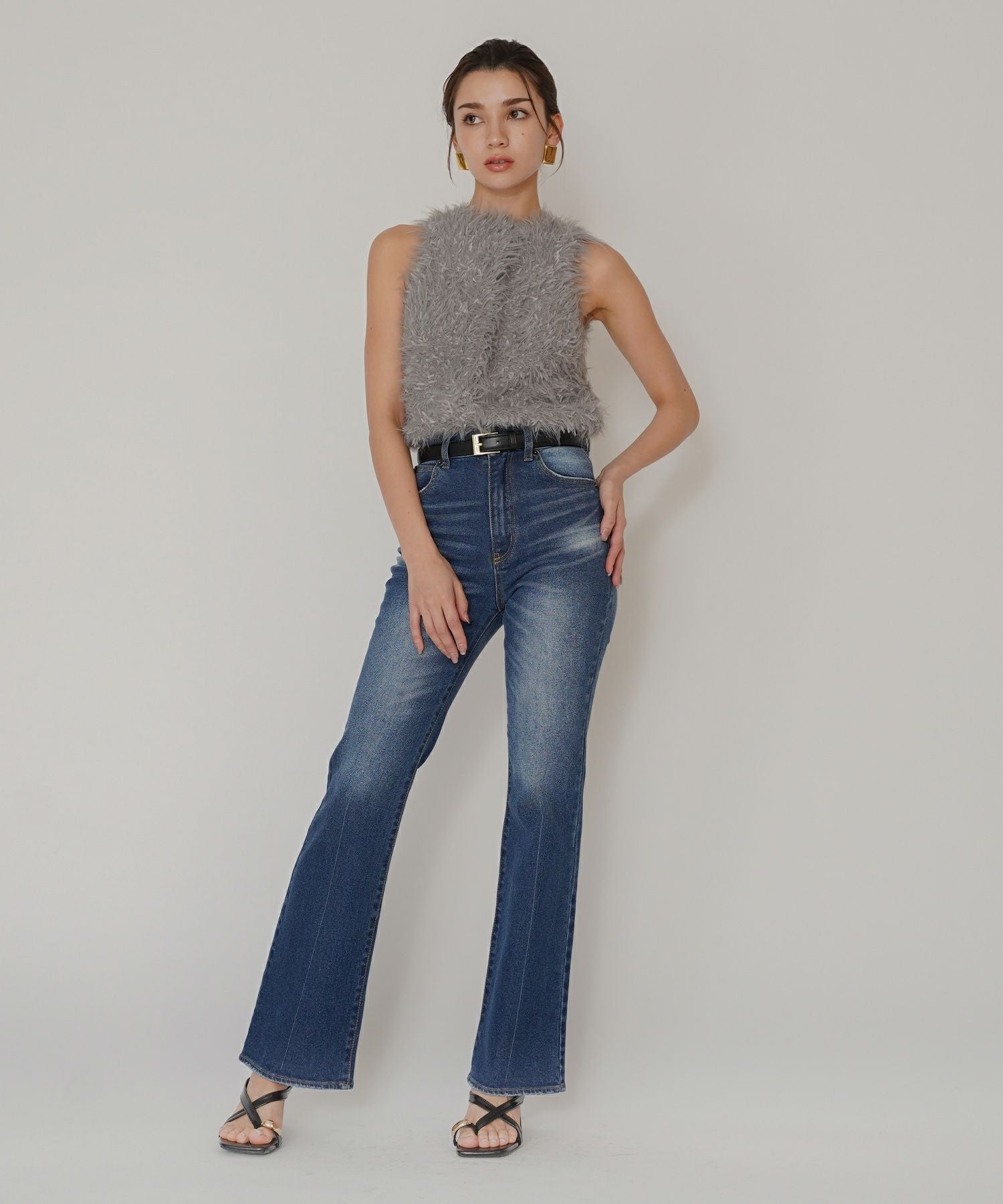 スリム フレア デニム KINO THE KEI 全3色｜ktk741-0162【1】 - デニム