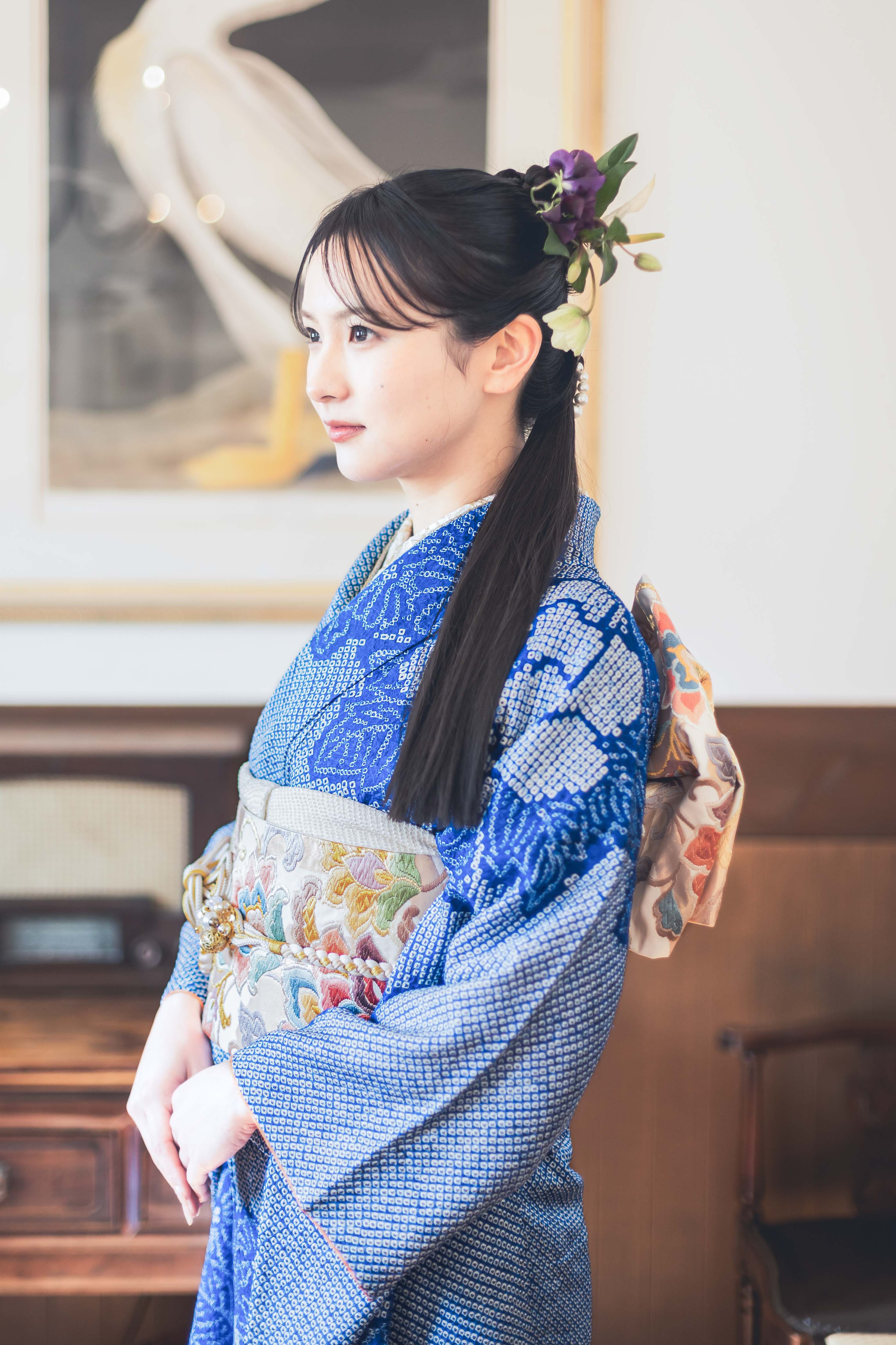 振袖 金彩 総絞り 牡丹 菊花 霞取り 着物 015b p 振袖 金彩 総絞り