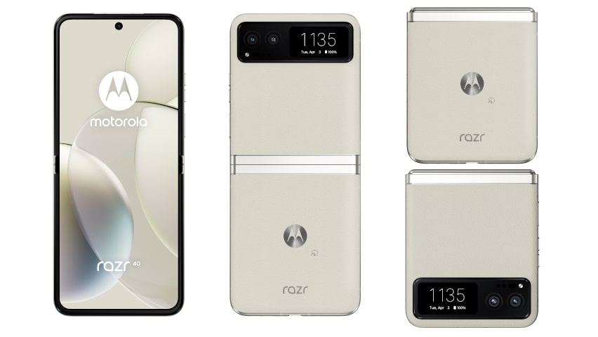 FeliCa対応の折りたたみスマホ『motorola razr 40／razr 40s』の