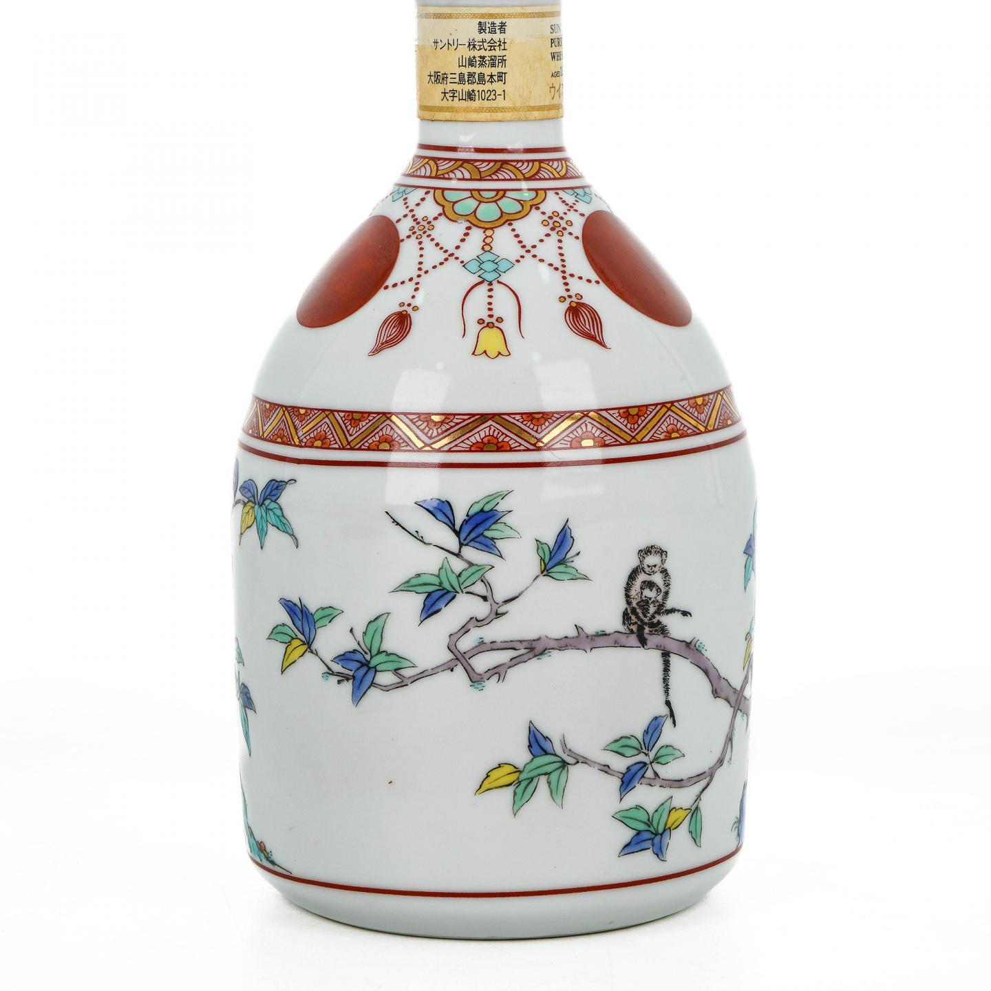 山崎12年纯麦锦赤玉璎珞文风物绘有田烧600ml_拍卖-酒虫网