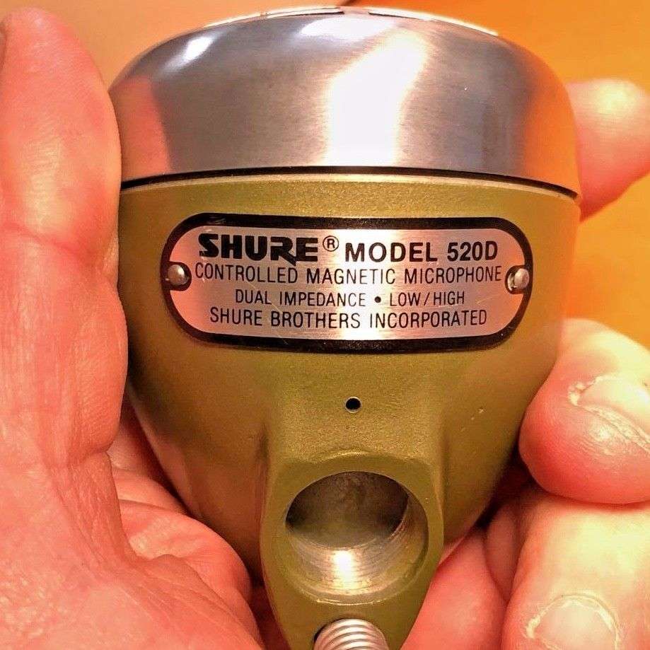 Mint Vintage Shure 520D Green Bullet Harp Mic – Shure CM 99S556