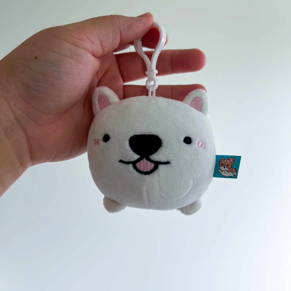 Round Dawg Plush Keychain [Yuki Version - Samoyed] – Single Sploot