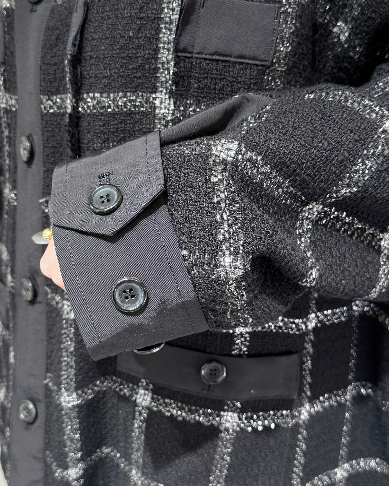 THE JEAN PIERRE - 11XL Tear Off Sheer Tweed Jacket / シアー