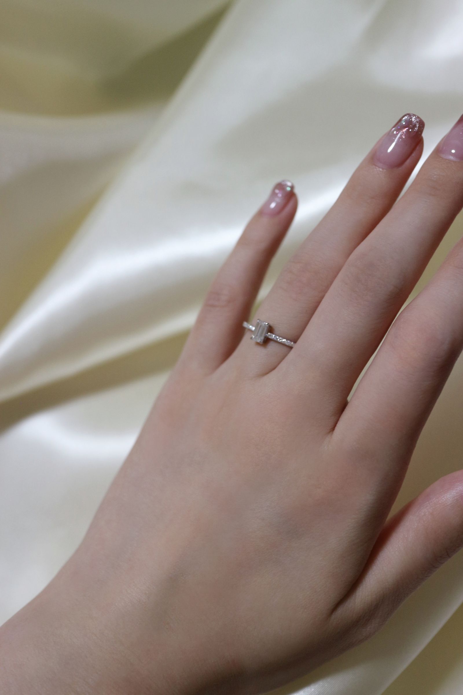 GYPPHY - 【即納】EMERALD MOISSANITE FULL ETERNITY RING