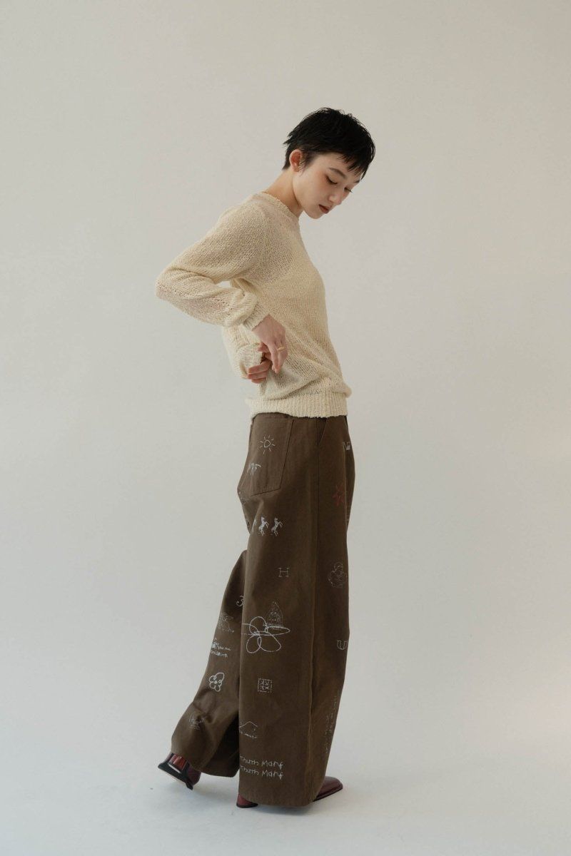Knuth Marf - high waist tattoo pants(KotokaIzumi collab) / ハイ