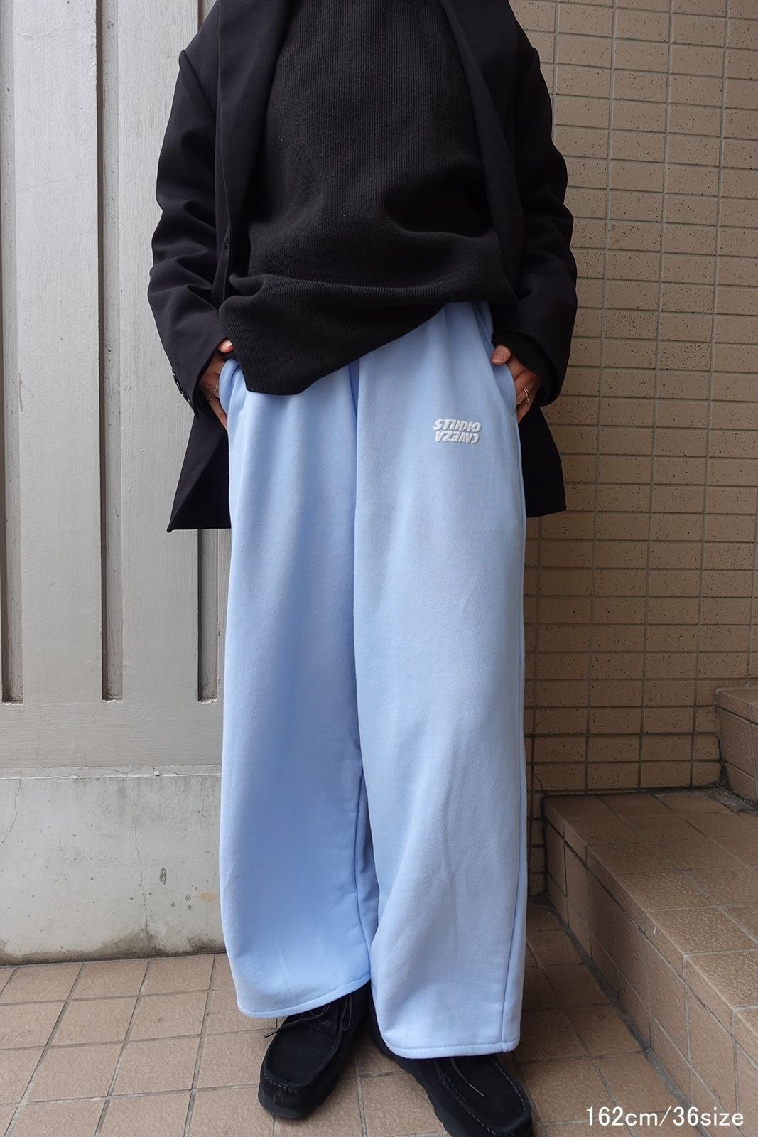 CAVEZA ROSSO - STUDIO CAVEZA Print Sweat Pants (Sky blue