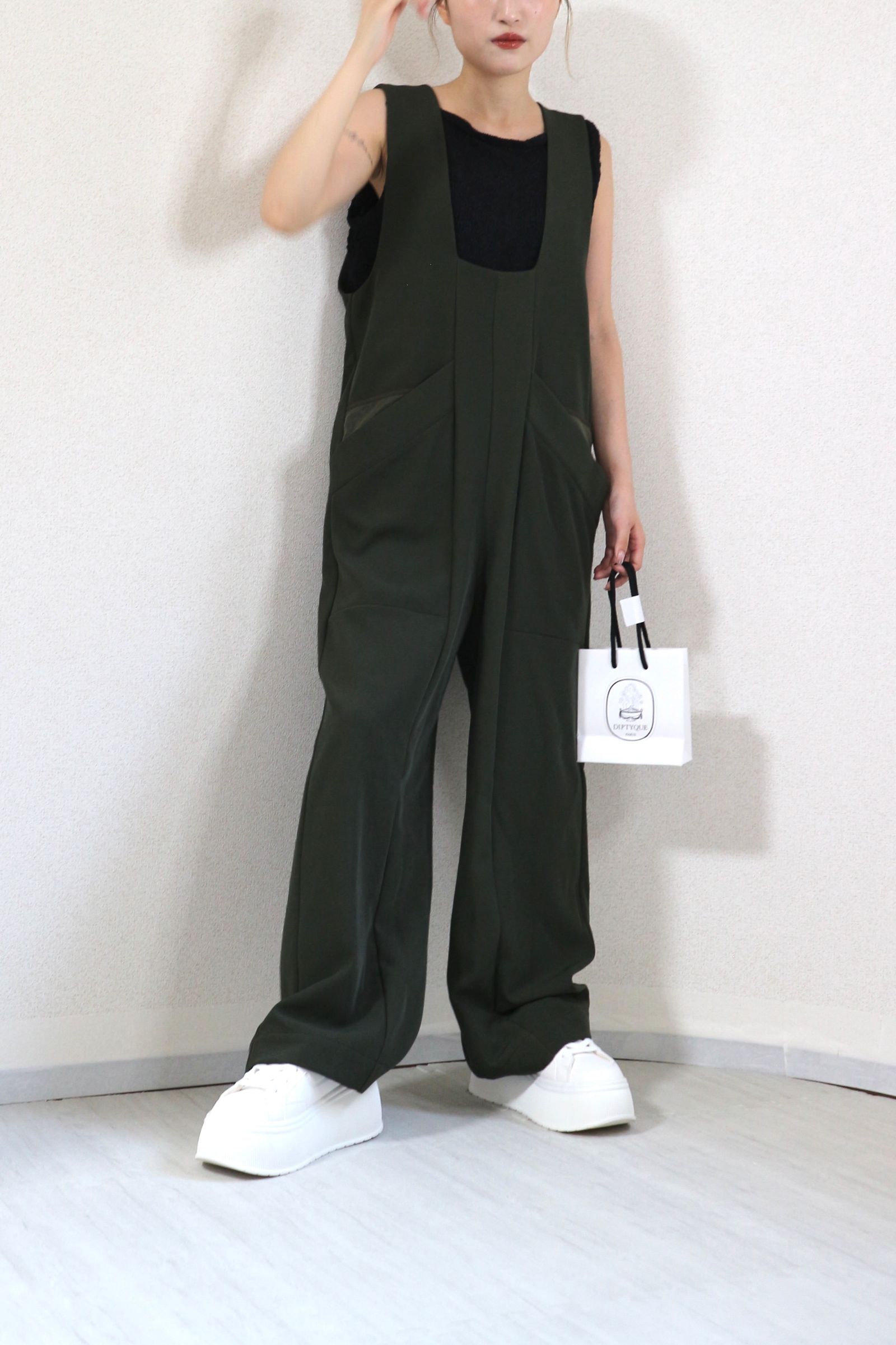 UN3D. - W POCKET AIO / ダブルポケットオールインワン (カーキ