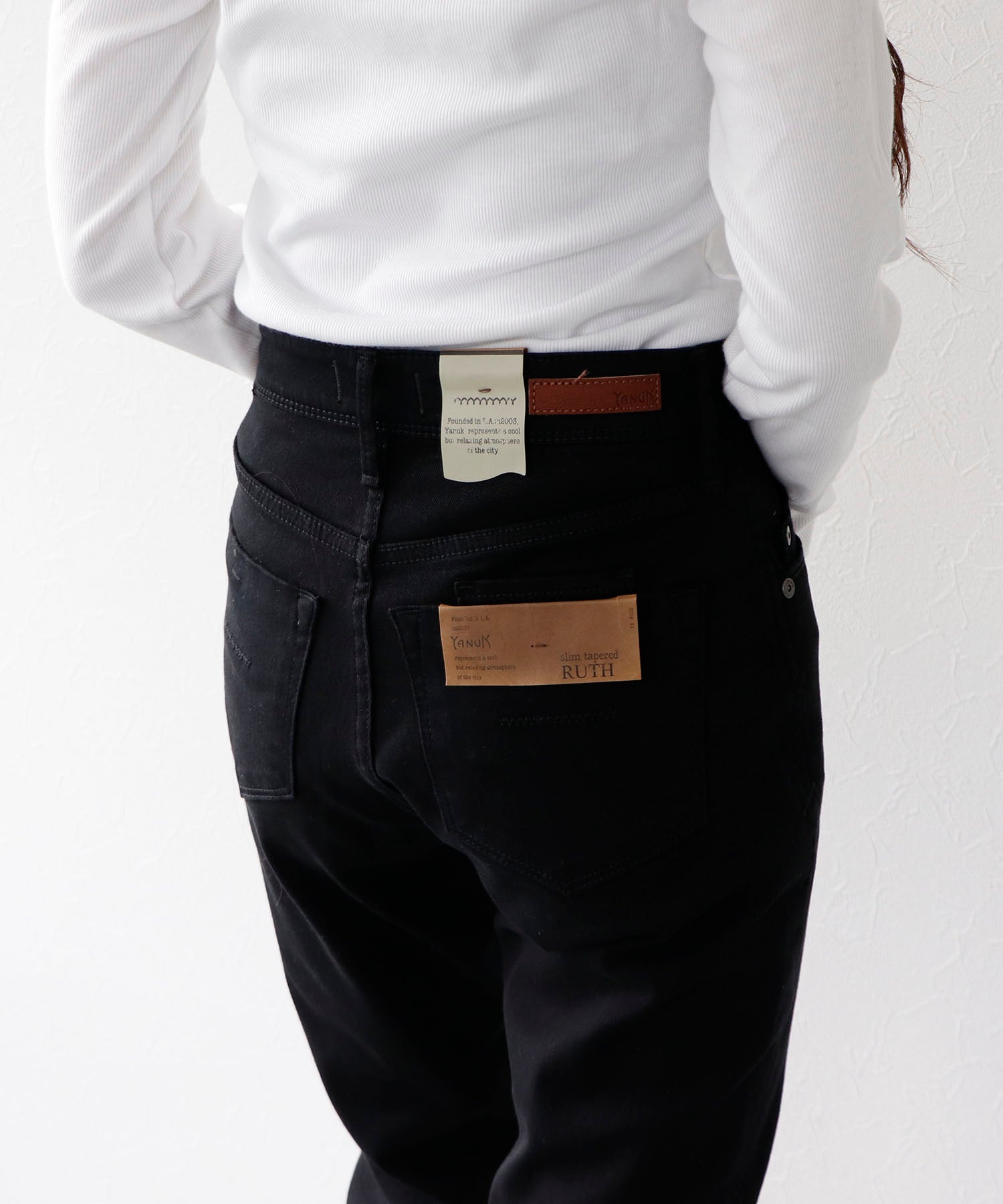 YANUK】RUTH スリムテーパード ブラック – Sirin Online Store