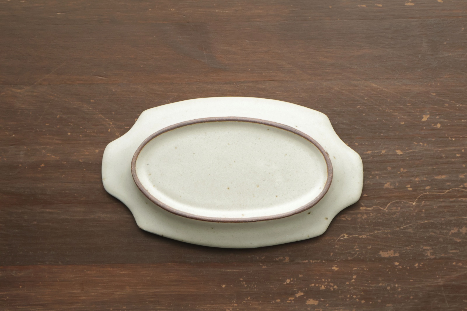 白フネガタ皿 S / 松塚裕子 - うつわと暮らしの道具 sizuku