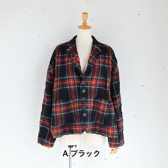 iCHi Antiquites(イチアンティークス) TARTAN CHECK JACKET タータン
