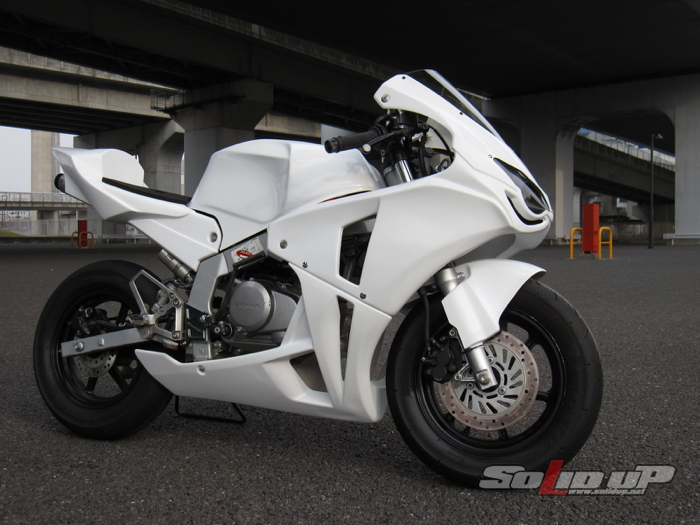 NSF100用 08:CBR1000RRレプリカ 耐久アッパーカウルTYPE-2 (白ゲル