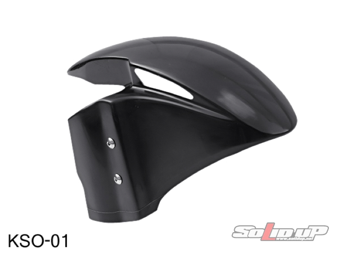 KSR110用 フロントフェンダー (黒ゲル) / ソリッドアップ