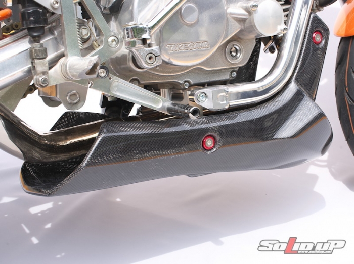 モンキー(Gクラフト製 サブフレーム)用 アンダーカウル(カーボン平織り