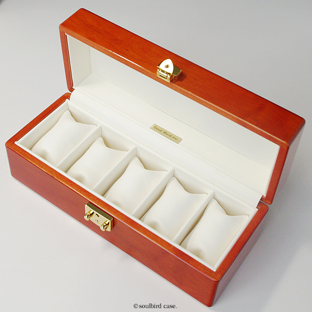 メイプル材5本用時計ケース | 高級時計ケースのソウルバード