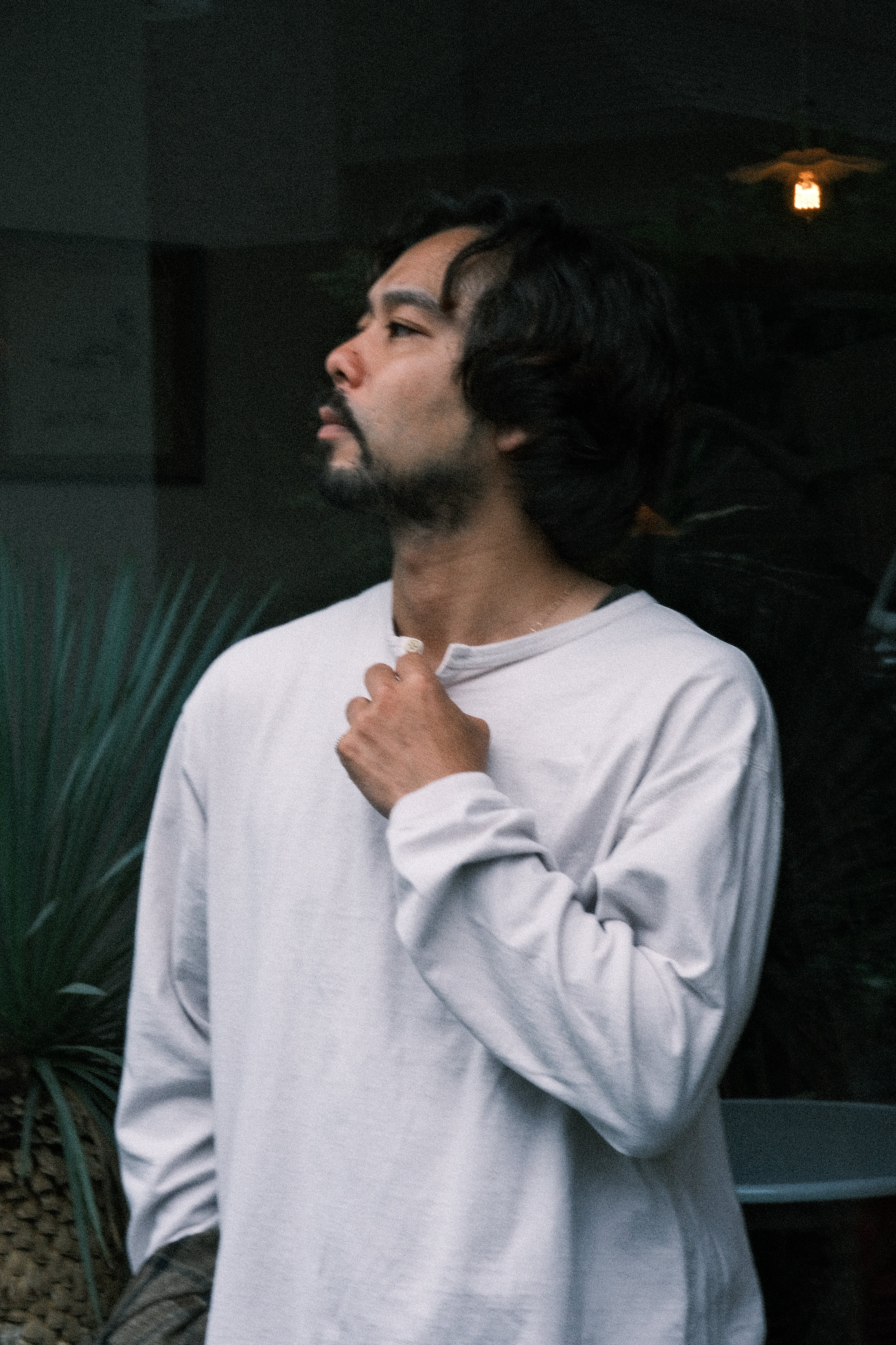 DARU HENRY NECK L/S T - ECRU – SOURCE