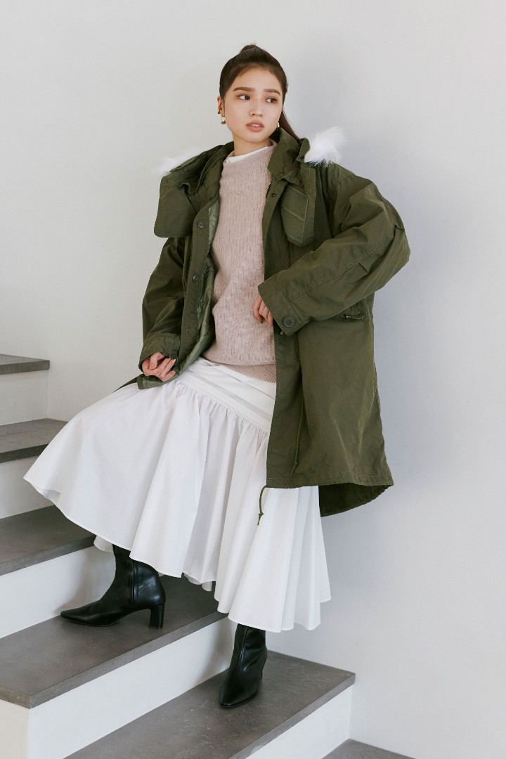 SNIDEL / ALPHA INDUSTRIES with SEIRA 今注目のSEIRAが着こなす
