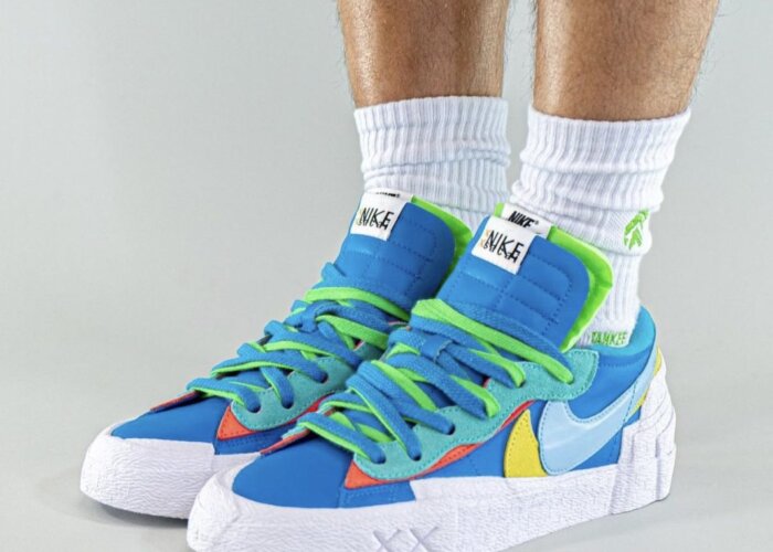 KAWS SACAI NIKE BLAZER LOW “NEPTUNE BLUE” (DM7901-400) | SnkrPress