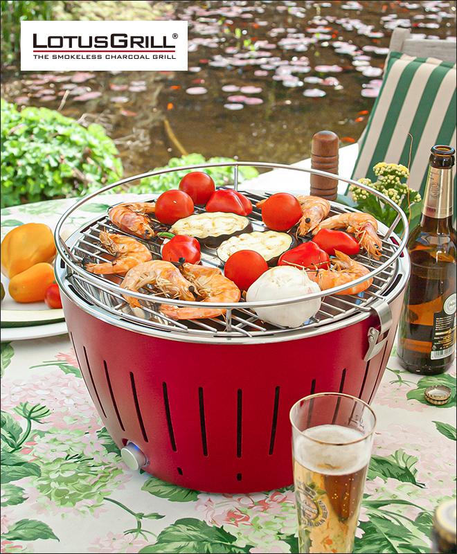 バーベキューコンロ 無煙炭火バーベキューコンロ ロータスグリル