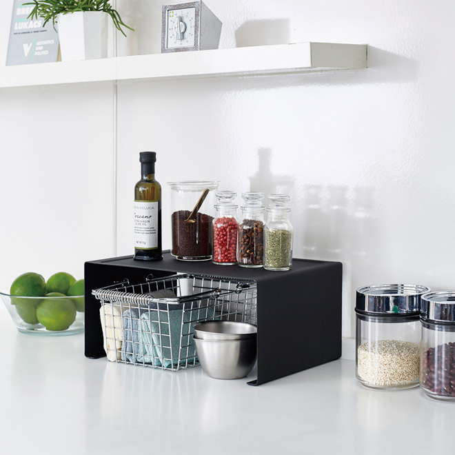 山崎実業 キッチンラック キッチンスチール スパイスラック ラック