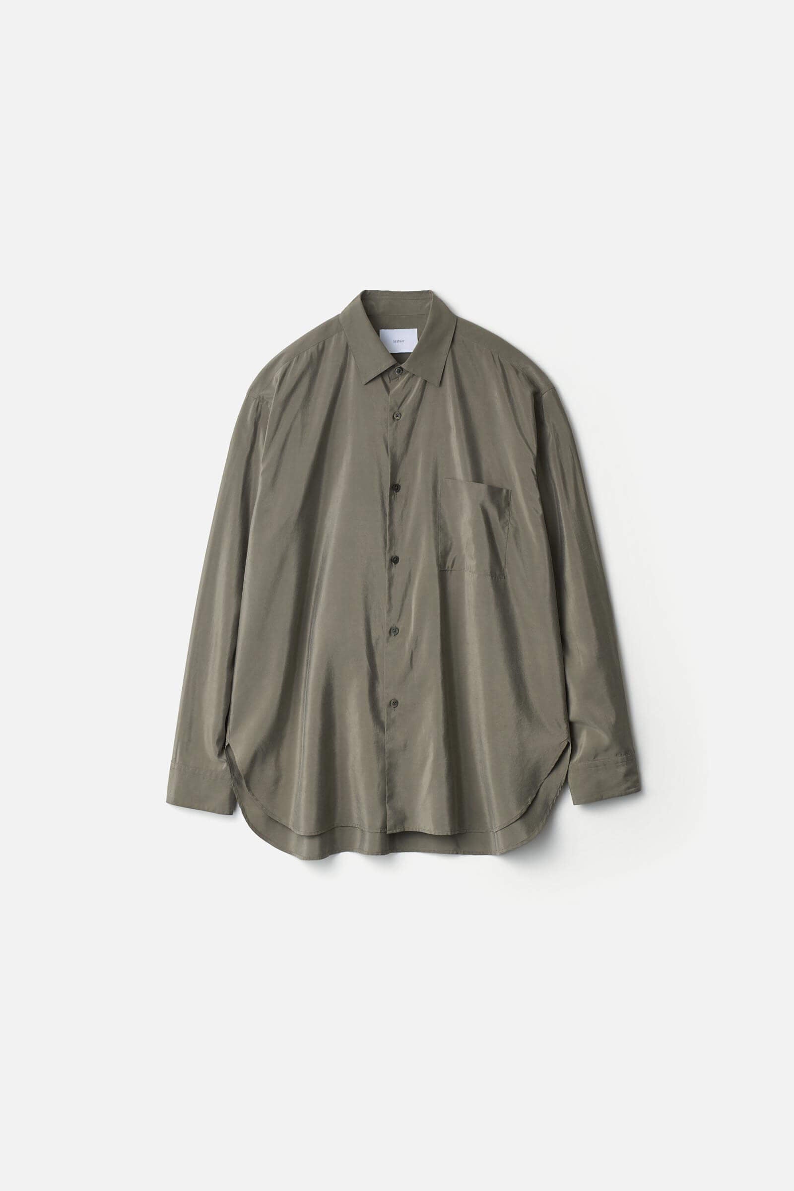 SILK/NYLON OVERSIZED DOWN PAT SHIRT – ssstein