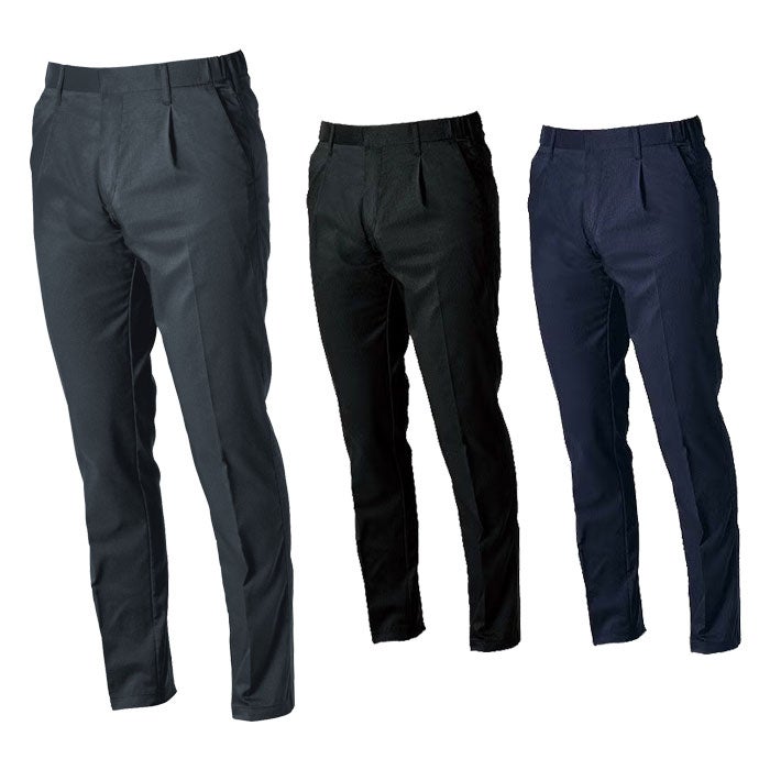 SOWA|桑和|9528-09 スラックス ワンタック 脇ゴム|作業服専門店SSS-UNIFORM