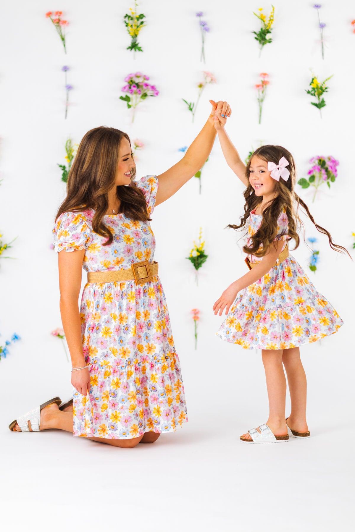 Colorful Daisy Dress | Matching Mom & Me Clothing – Sparkle In Pink