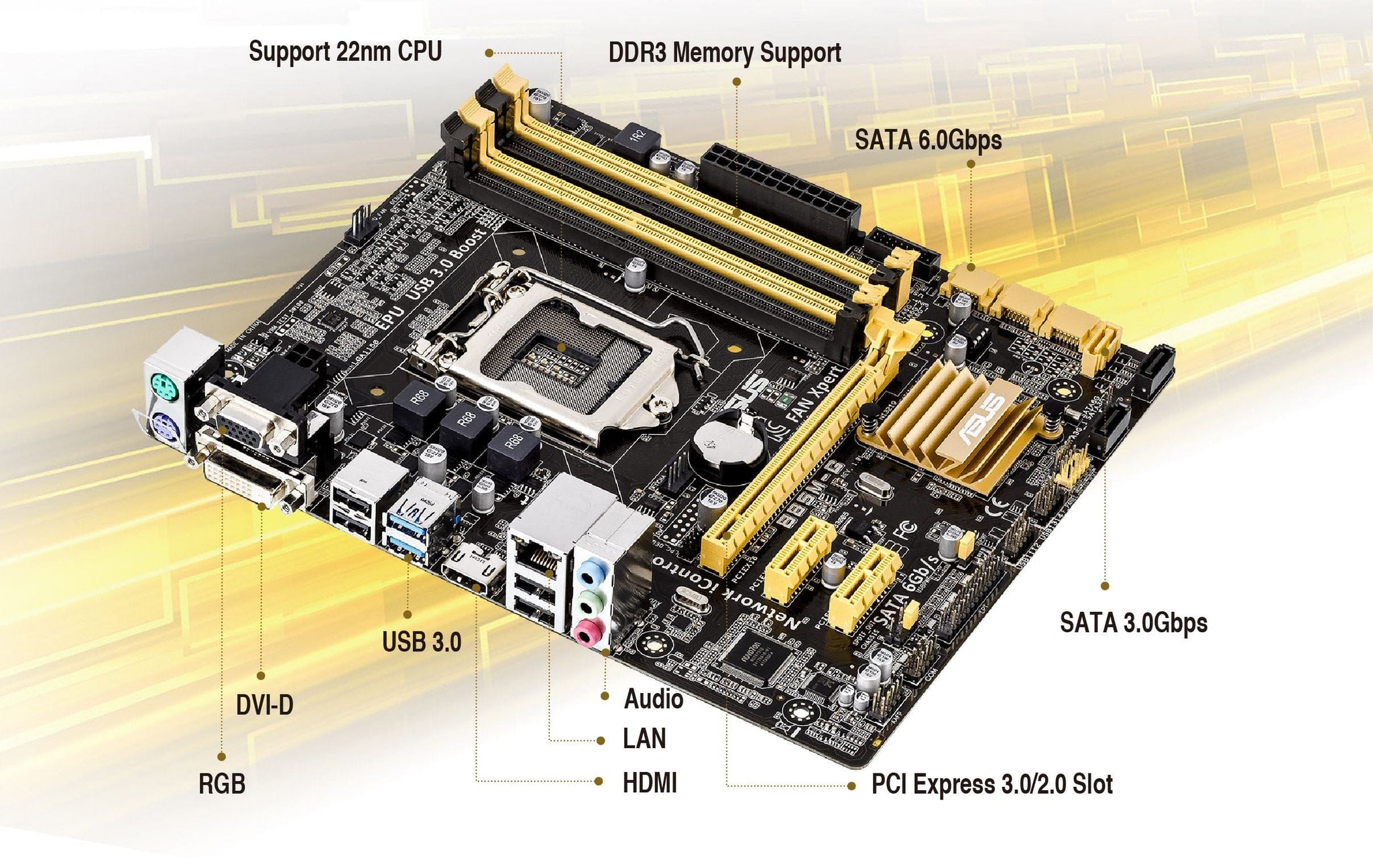 Tax-free ASUS B85M-G Motherboard LGA1150 ddr3 Intel B85 32GB