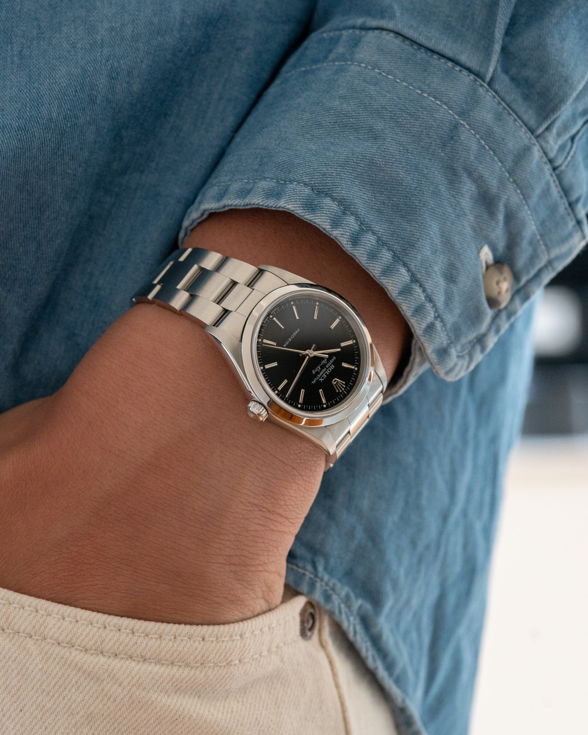 ロレックス エアキング 14000 ブラックダイヤル 1997年製 – Special Dial