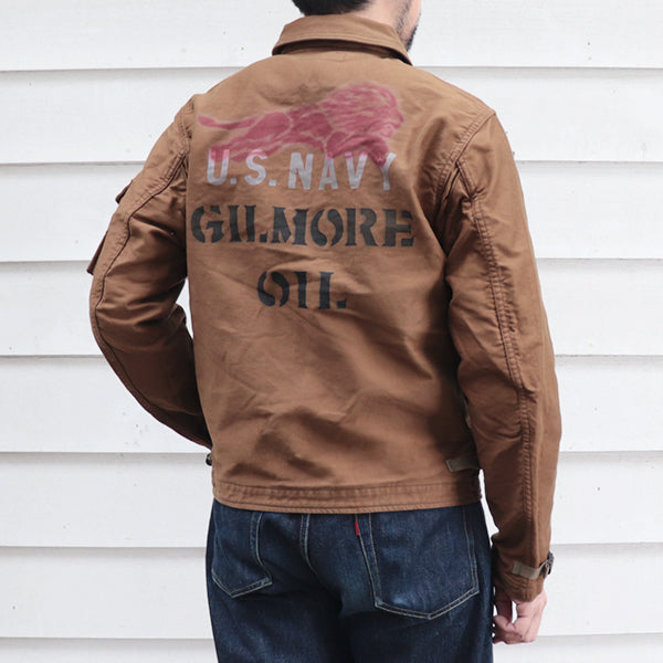S-8 AVIATORS JACKET / GILMORE OIL CUSTOM MODEL / SEPIA BROWN