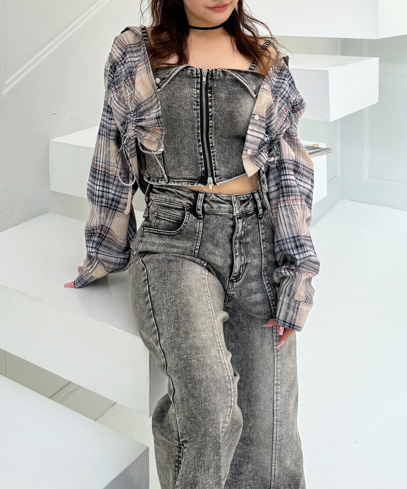 デニムビスチェセットアップ｜SPIRALGIRL スパイラルガール 商品詳細