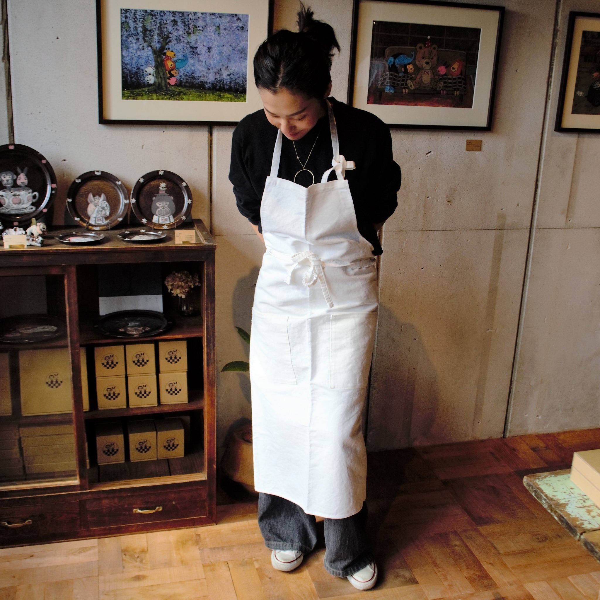 SPICEUPオリジナルエプロン（白） – SPICEUP SHOP