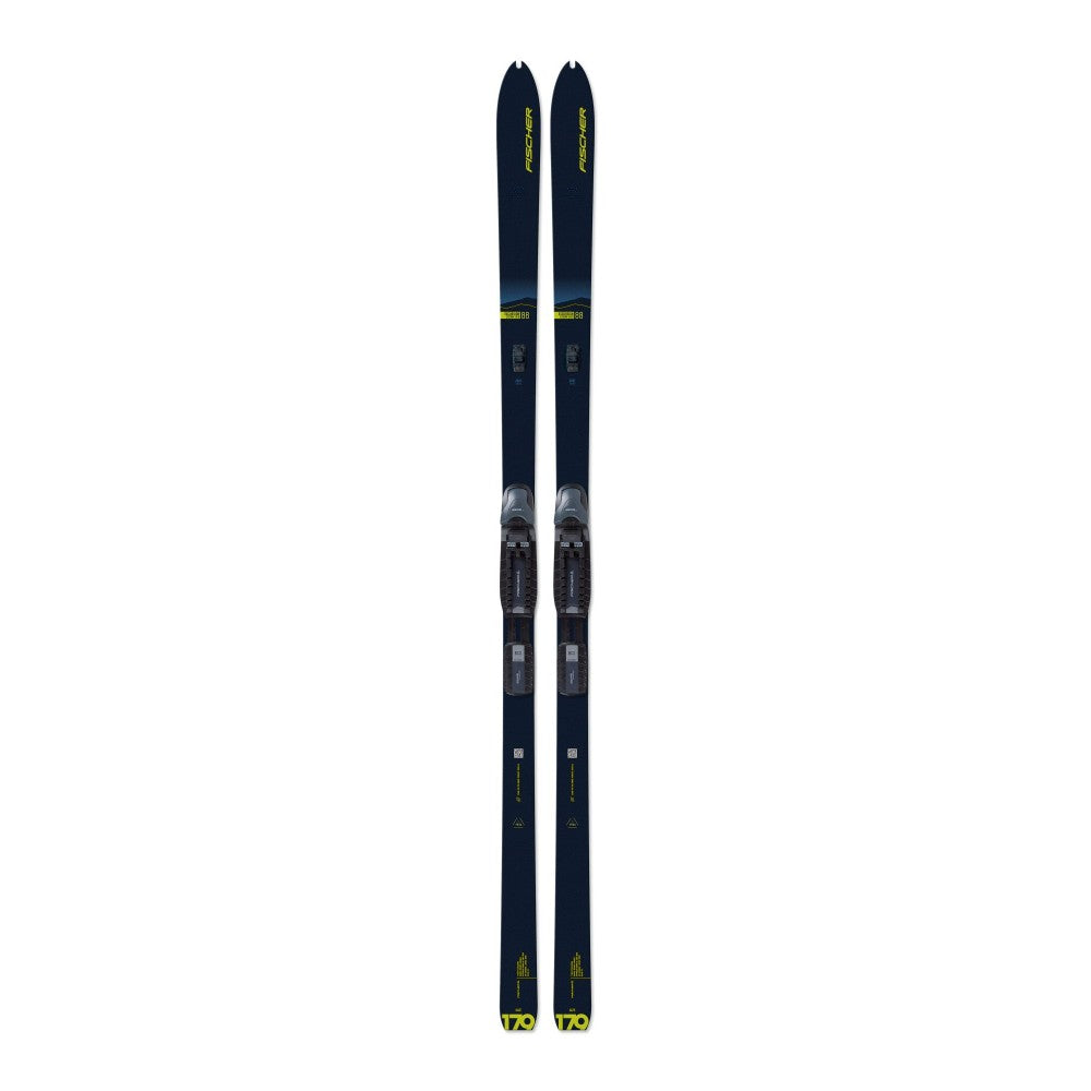Fischer Excursion 88 Crown/Dual-Skin Xtralite Nordic Skis - spry
