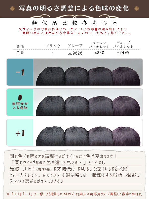 ブラックバイオレット】[コスプレウィッグ]バンス