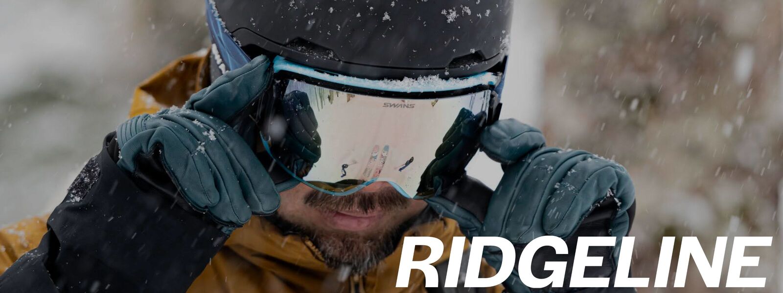 SWANS RIDGELINE オレンジ スワンズ スワンズ スノボー ゴーグル