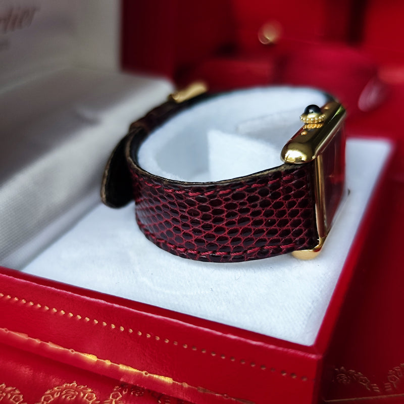 OH済み】Cartier カルティエ マストタンク ボルドー文字盤 手巻き