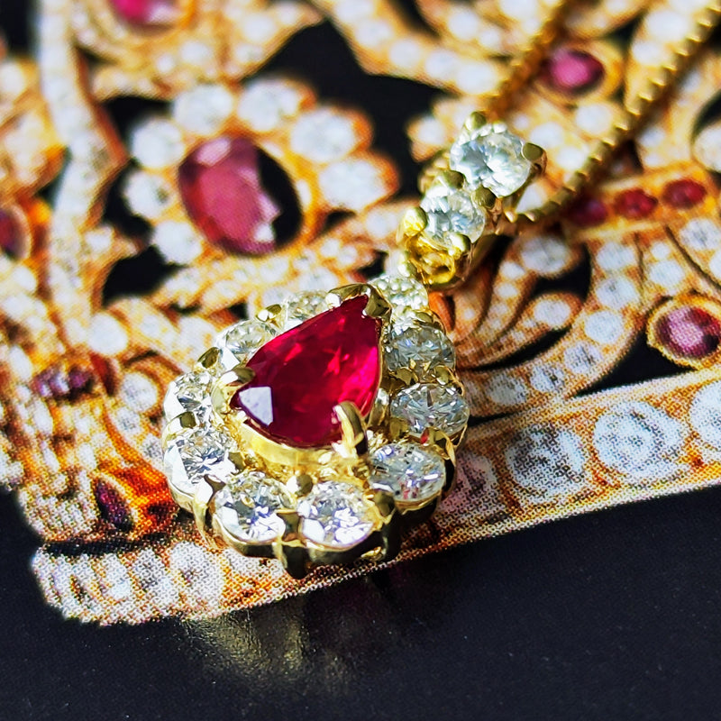 ビルマ産】天然ルビー 天然ダイヤモンド ネックレス GIA – Mico宝飾店