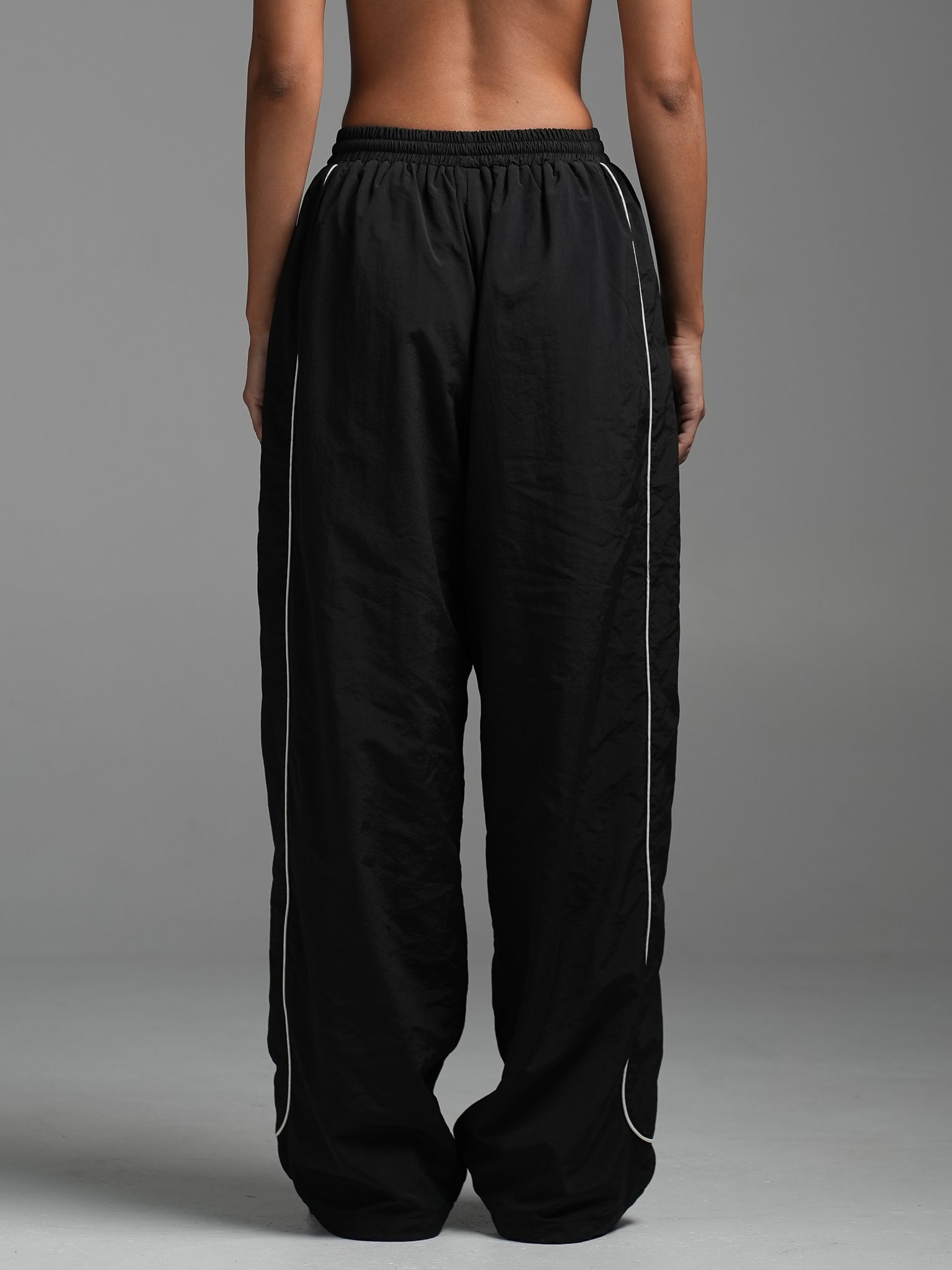 Black Oversized Track Pants | SWT Active