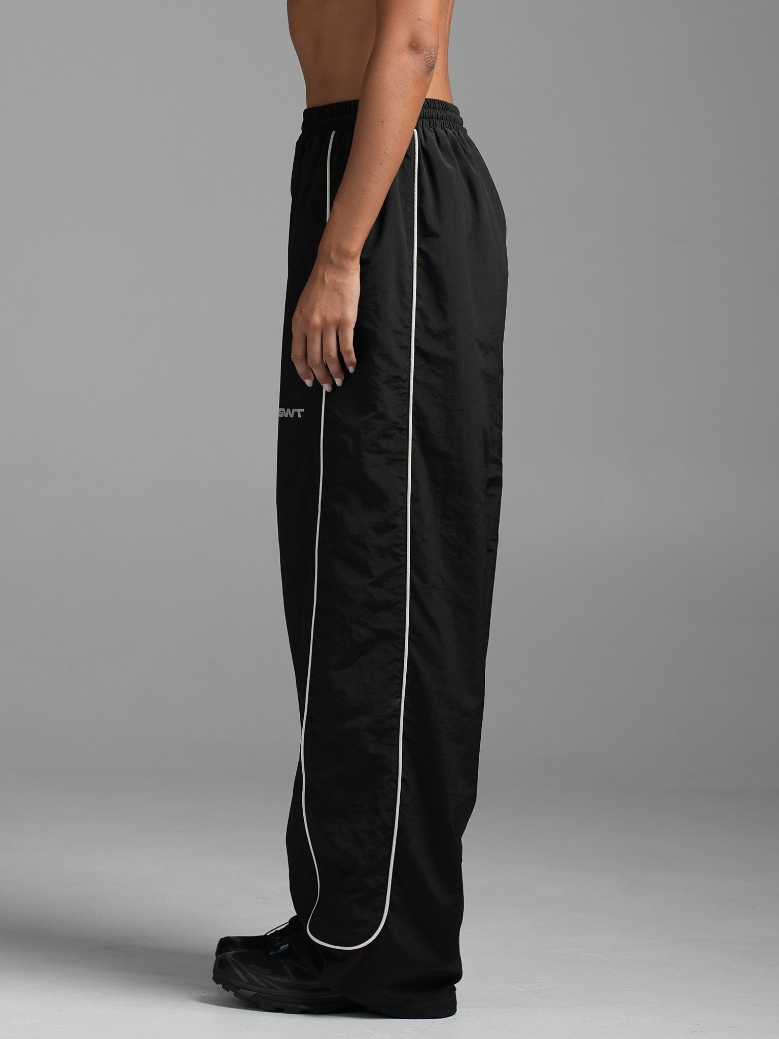 Black Oversized Track Pants | SWT Active