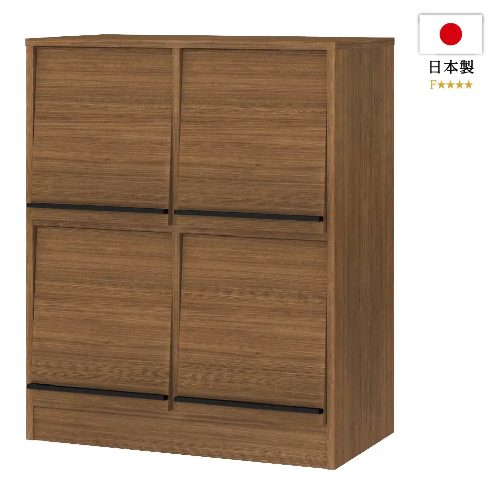 純国産レコードラック 3BOX ウォールナット/レコードラック｜CD