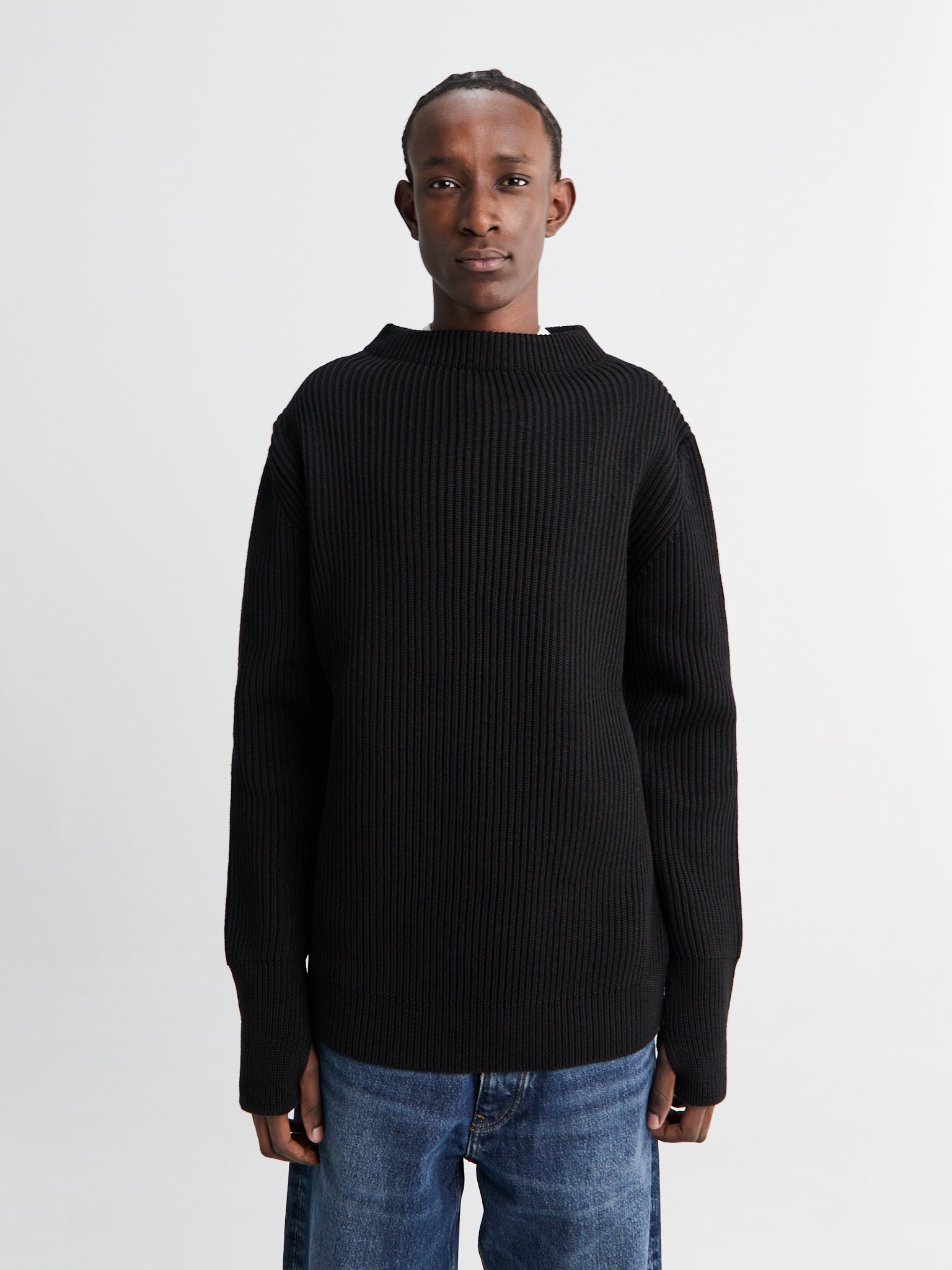 Andersen-Andersen - Navy Crewneck in Black – Stoy