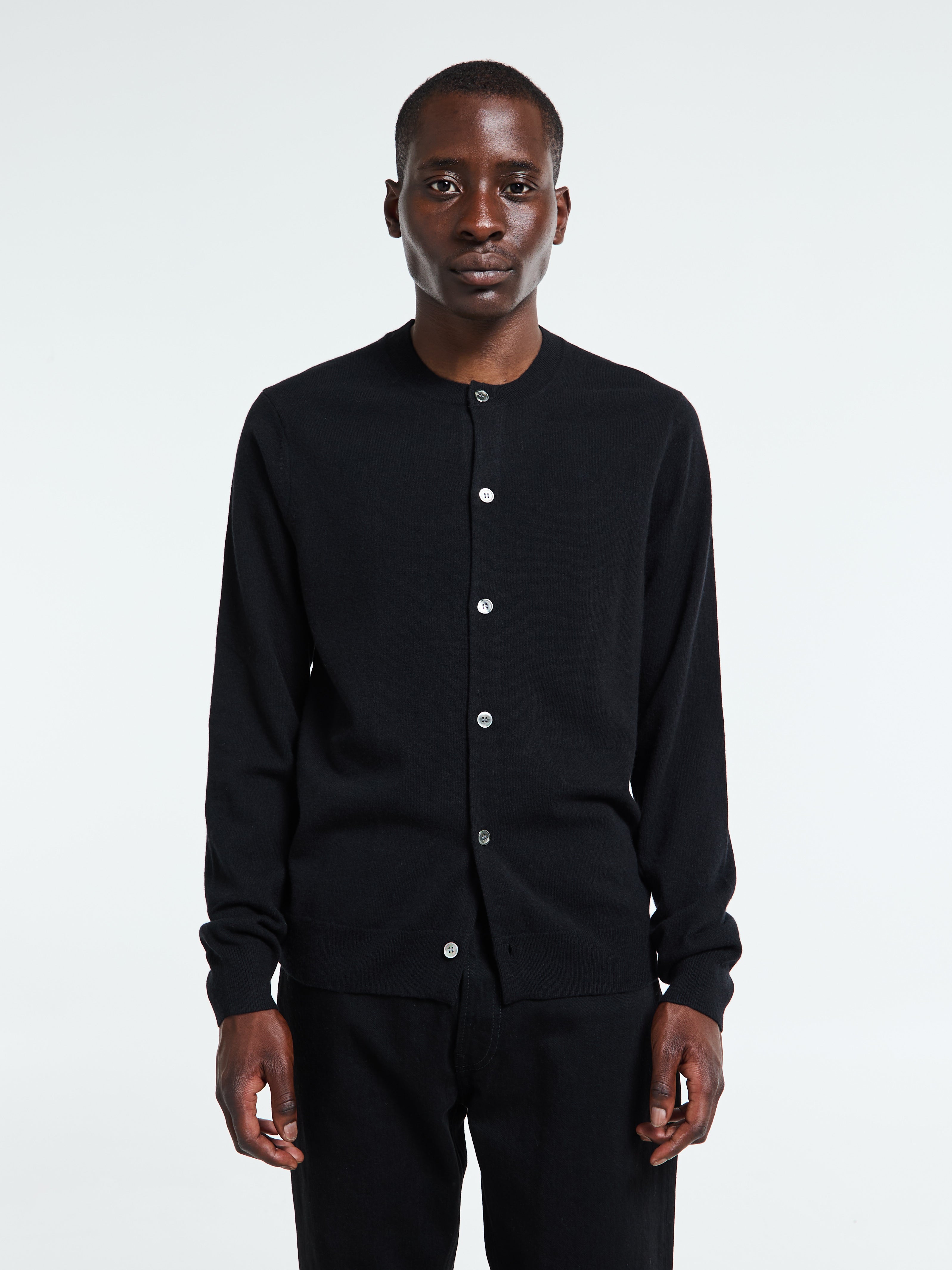 Comme des Garçons SHIRT - Knitted Cardigan in Black – Stoy